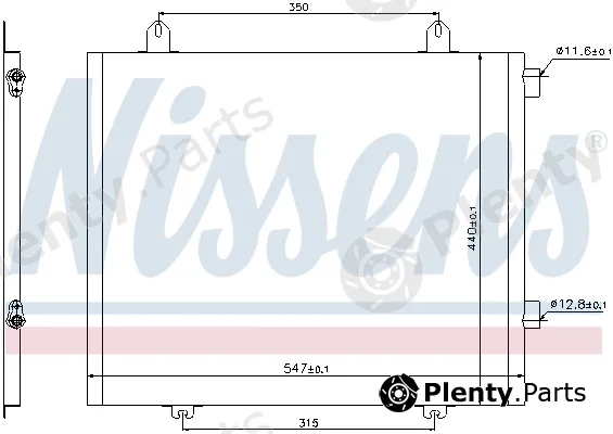 Nissens 94573 — Condenser, air conditioning