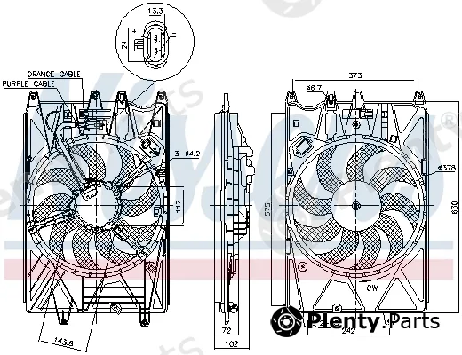 Nissens 85937 — Fan, engine cooling