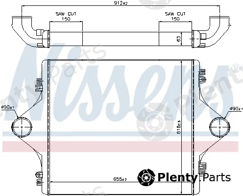 Nissens 96977 — Charge Air Cooler