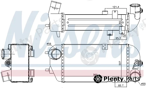 Nissens 96190 — Charge Air Cooler