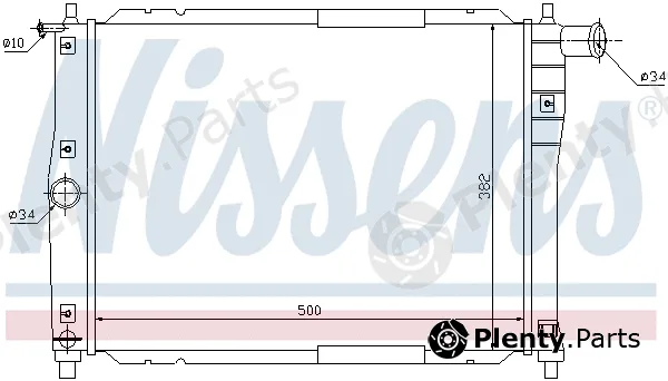 Nissens 699119 — Radiator, engine cooling