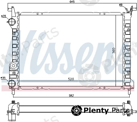 Nissens 694962 — Radiator, engine cooling