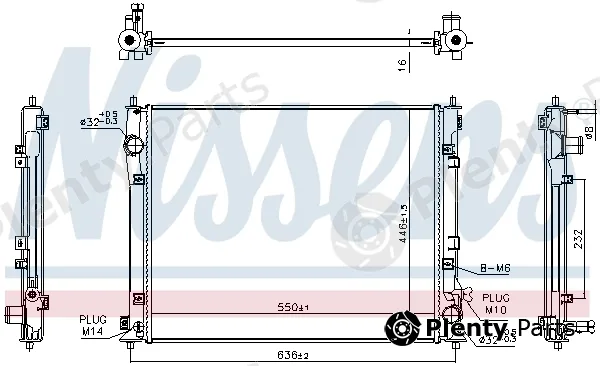Nissens 686802 — Radiator, engine cooling