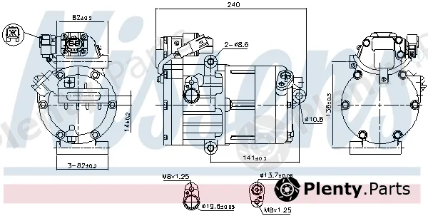 Nissens 891023 — Compressor, air conditioning ** FIRST FIT **