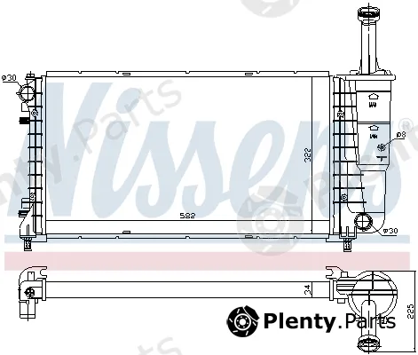 Nissens 697313 — Radiator, engine cooling