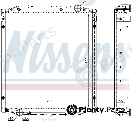 Nissens 62876A — Radiator, engine cooling