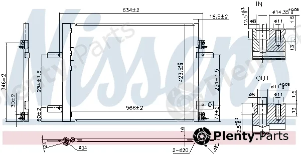 Nissens 941042 — Condenser, air conditioning ** FIRST FIT **