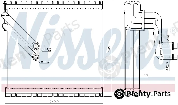 Nissens 92409 — Evaporator, air conditioning