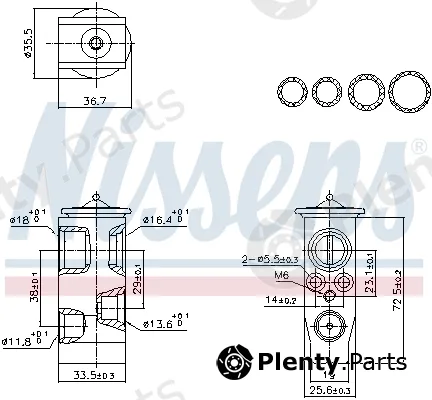 Nissens 999452 — Expansion Valve, air conditioning ** FIRST FIT **