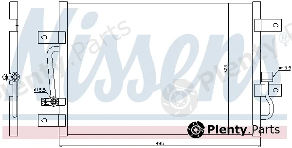 Nissens 94692 — Condenser, air conditioning