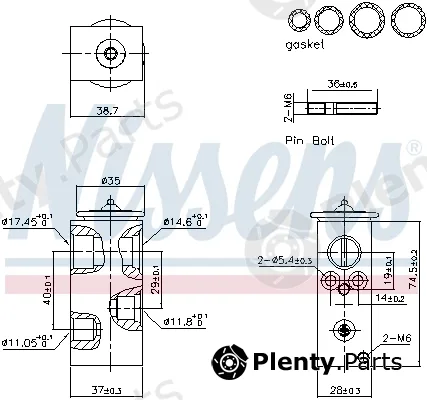 Nissens 999456 — Expansion Valve, air conditioning ** FIRST FIT **