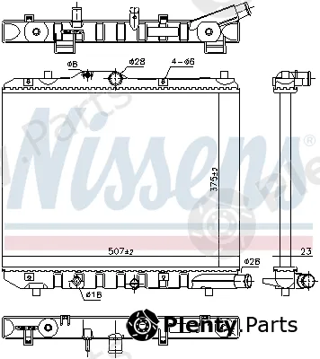 Nissens 699701 — Radiator, engine cooling