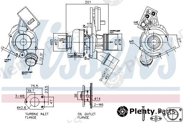 Nissens 93519 — Charger, charging (supercharged/turbocharged) ** FIRST FIT **