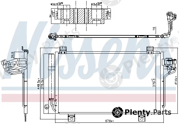 Nissens 940723 — Condenser, air conditioning ** FIRST FIT **