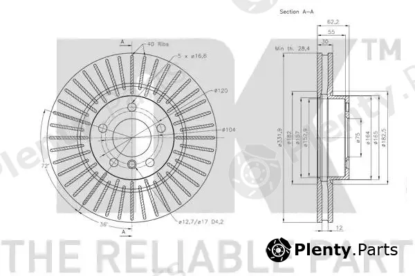 NK 311588 — Brake Disc