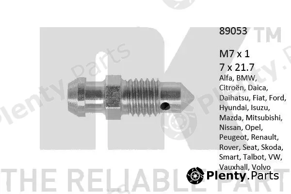 NK 89053 — Breather Screw/Valve
