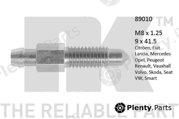 NK 89010 — Breather Screw/Valve