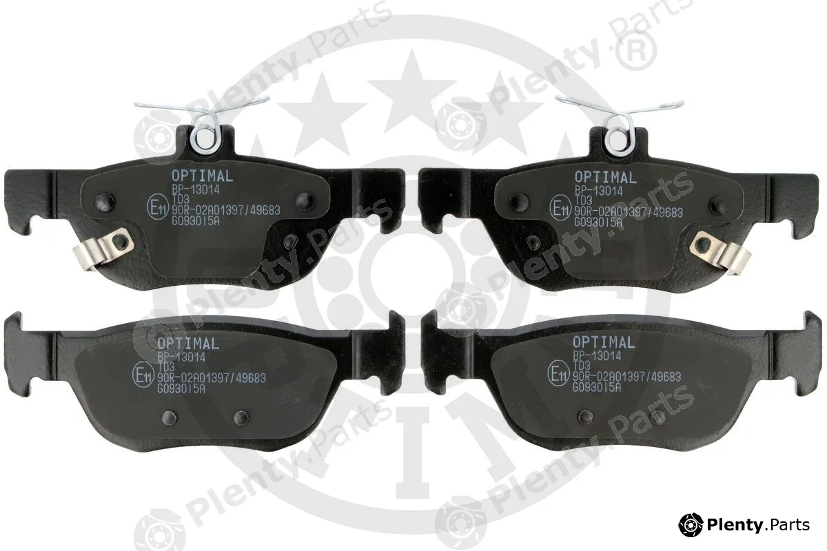 Optimal BP-13014 — Brake Pad Set, disc brake