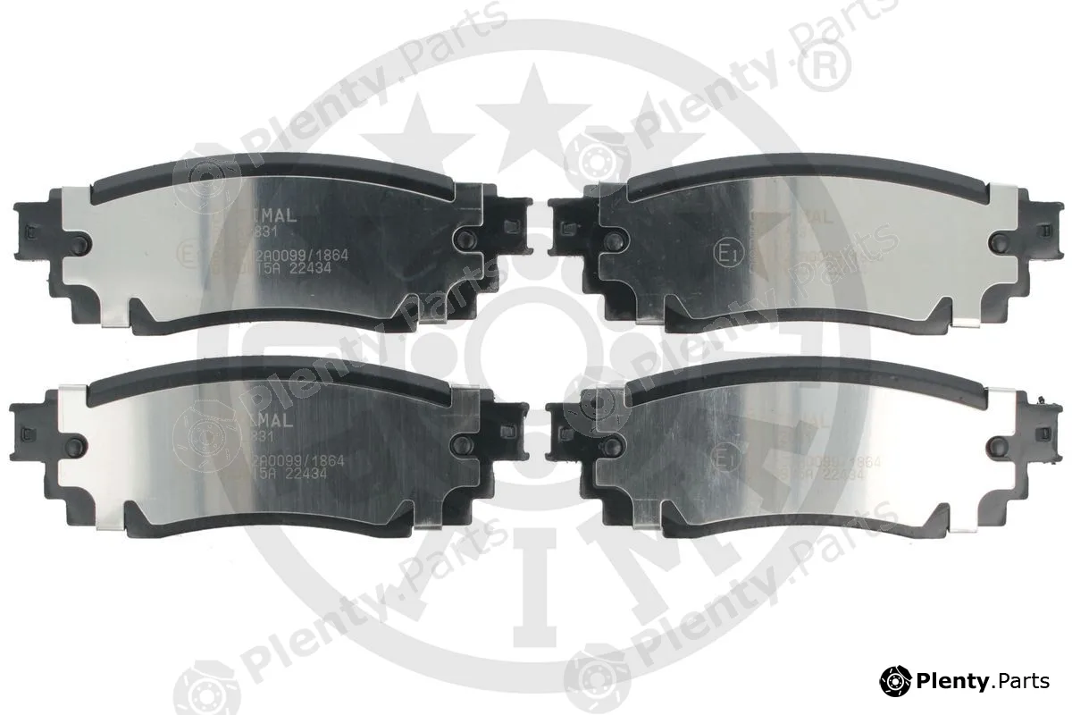 Optimal BP-12831 — Brake Pad Set, disc brake