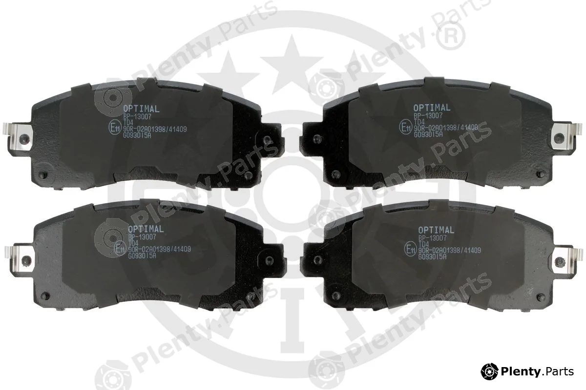 Optimal BP-13007 — Brake Pad Set, disc brake