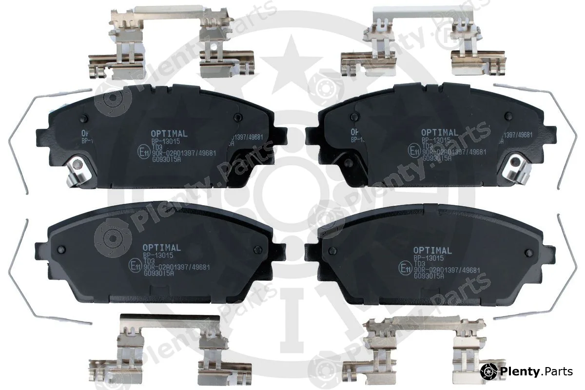 Optimal BP-13015 — Brake Pad Set, disc brake