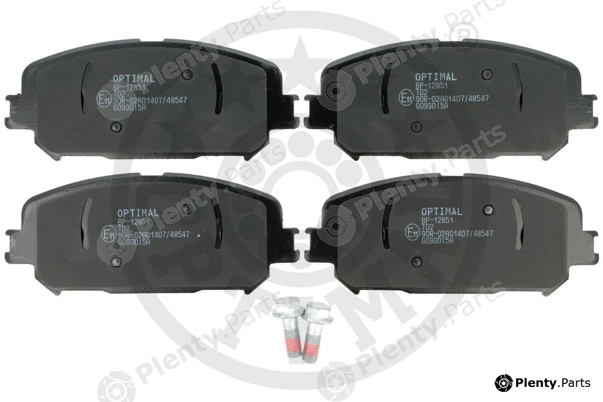 Optimal BP-12851 — Brake Pad Set, disc brake