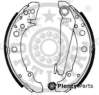 Optimal BB-0450 — Brake Shoe Set