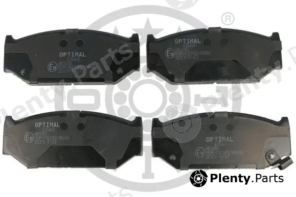 Optimal BP-12663 — Brake Pad Set, disc brake