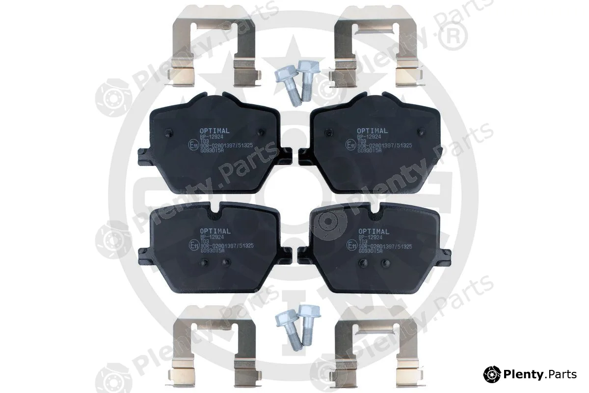 Optimal BP-12924 — Brake Pad Set, disc brake