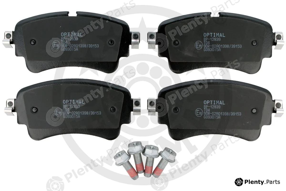Optimal BP-12839 — Brake Pad Set, disc brake