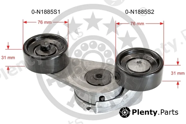 Optimal 0-N1885 — Belt Tensioner, V-ribbed belt