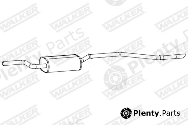 Walker 24337 — Rear Muffler
