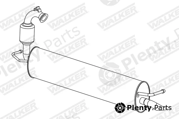 Walker 24305 — Rear Muffler