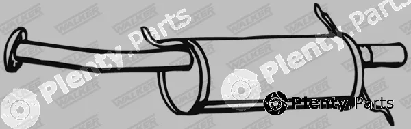 Walker 17822 — Rear Muffler