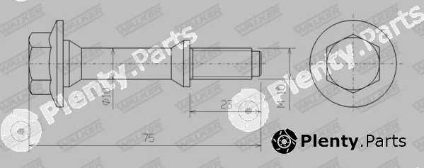 Walker 83170 — Bolt, exhaust system