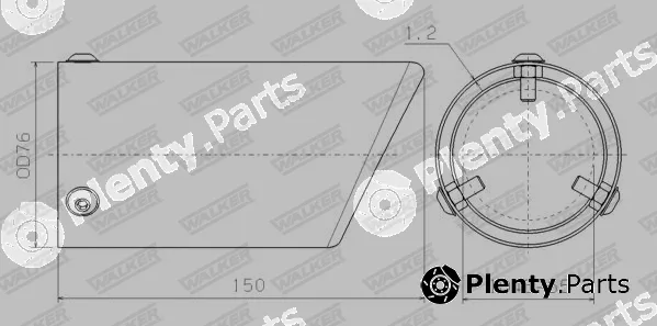 Walker 10671 — Exhaust Tip