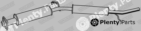 Walker 18102 — Rear Muffler