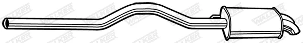 Walker 24107 — Rear Muffler