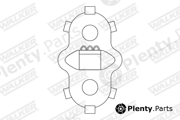 Walker 82786 — Rubber Strip, exhaust system