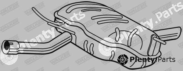 Walker 22723 — Rear Muffler