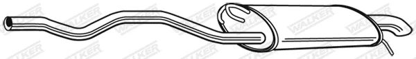 Walker 23198 — Rear Muffler