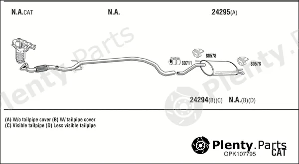 Walker OPK107795 — Exhaust System