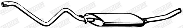 Walker 04706 — Rear Muffler