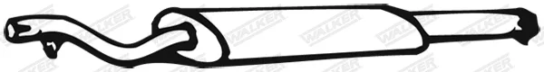 Walker 01163 — Front Muffler