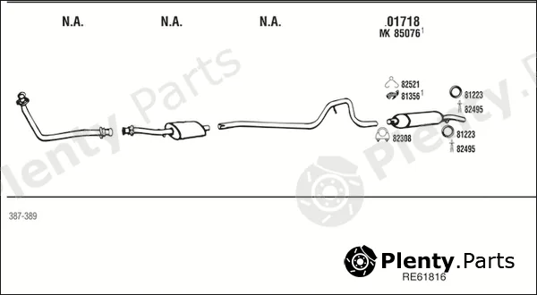 Walker RE61816 — Exhaust System