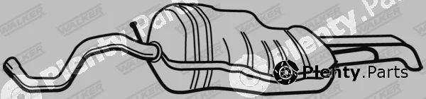 Walker 21477 — Rear Muffler