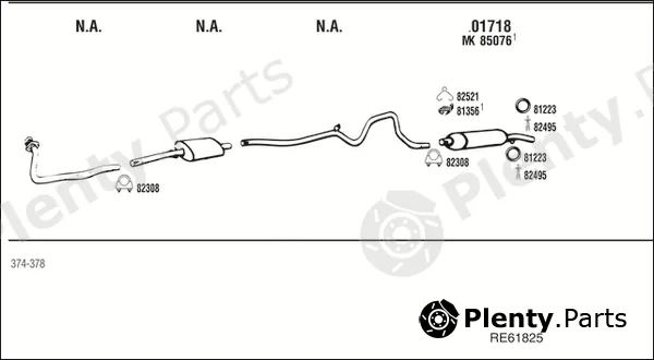 Walker RE61825 — Exhaust System