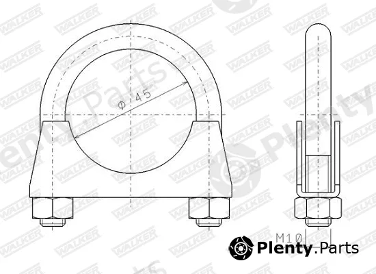 Walker 82321 — Clamping Piece, exhaust system