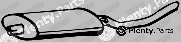 Walker 04777 — Rear Muffler