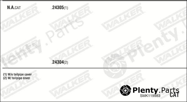 Walker SMK119983 — Exhaust System